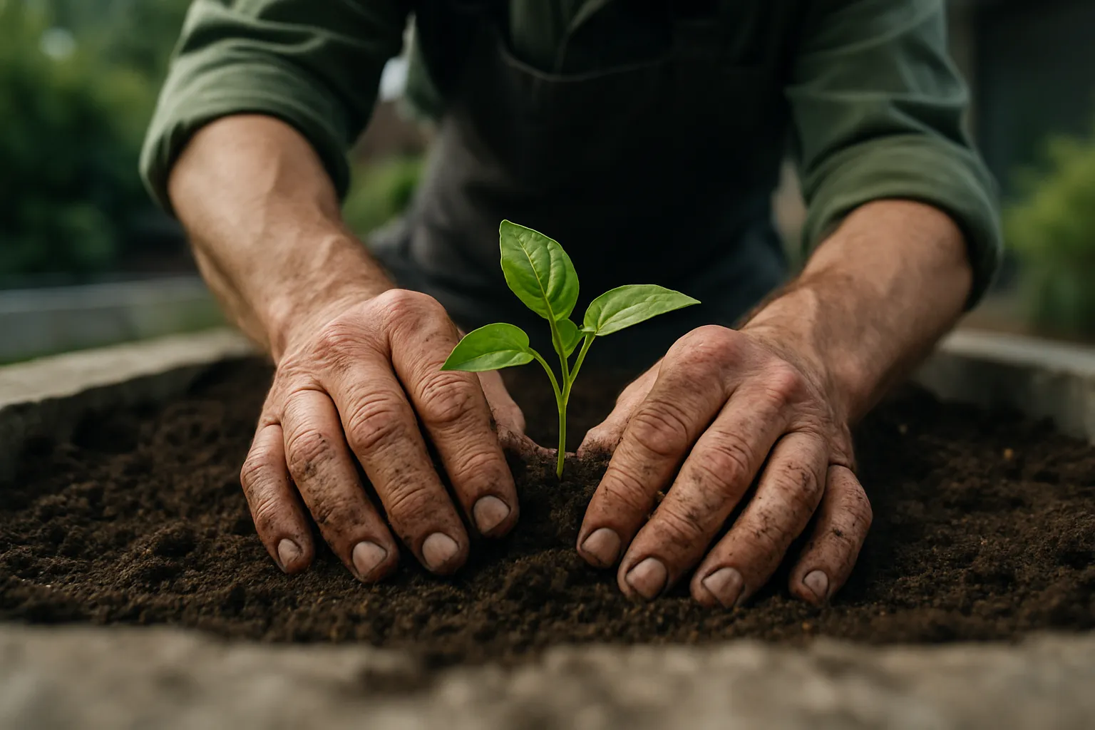 Gärtner bei der Arbeit